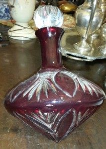 Decanter in vetro Boemia primi '900               