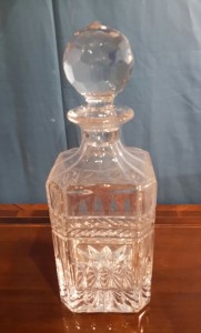 Bottiglia in cristallo da whisky anni '70                 